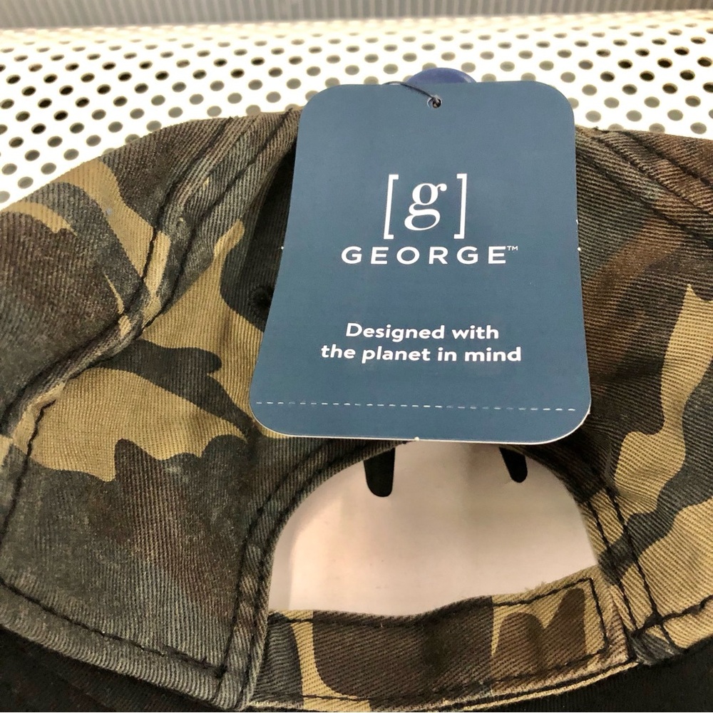 🎈$6🎈NEW GEORGE Men's Camo Baseball Hat Green UNISEX - Picture 10 of 16